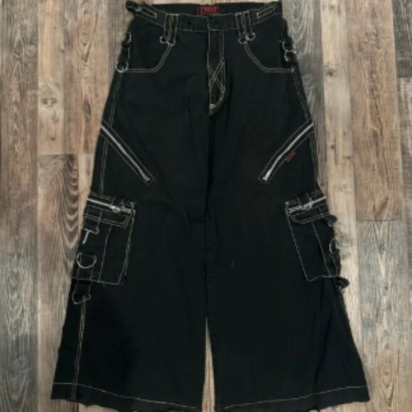 Vintage Tripp NYC 90s Gothic Zipper Pants Size Medium - Picture 1 of 9